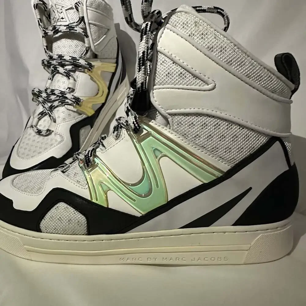 Marc by Marc Jacobs Ninja High Top Tech Sneakers Off White
